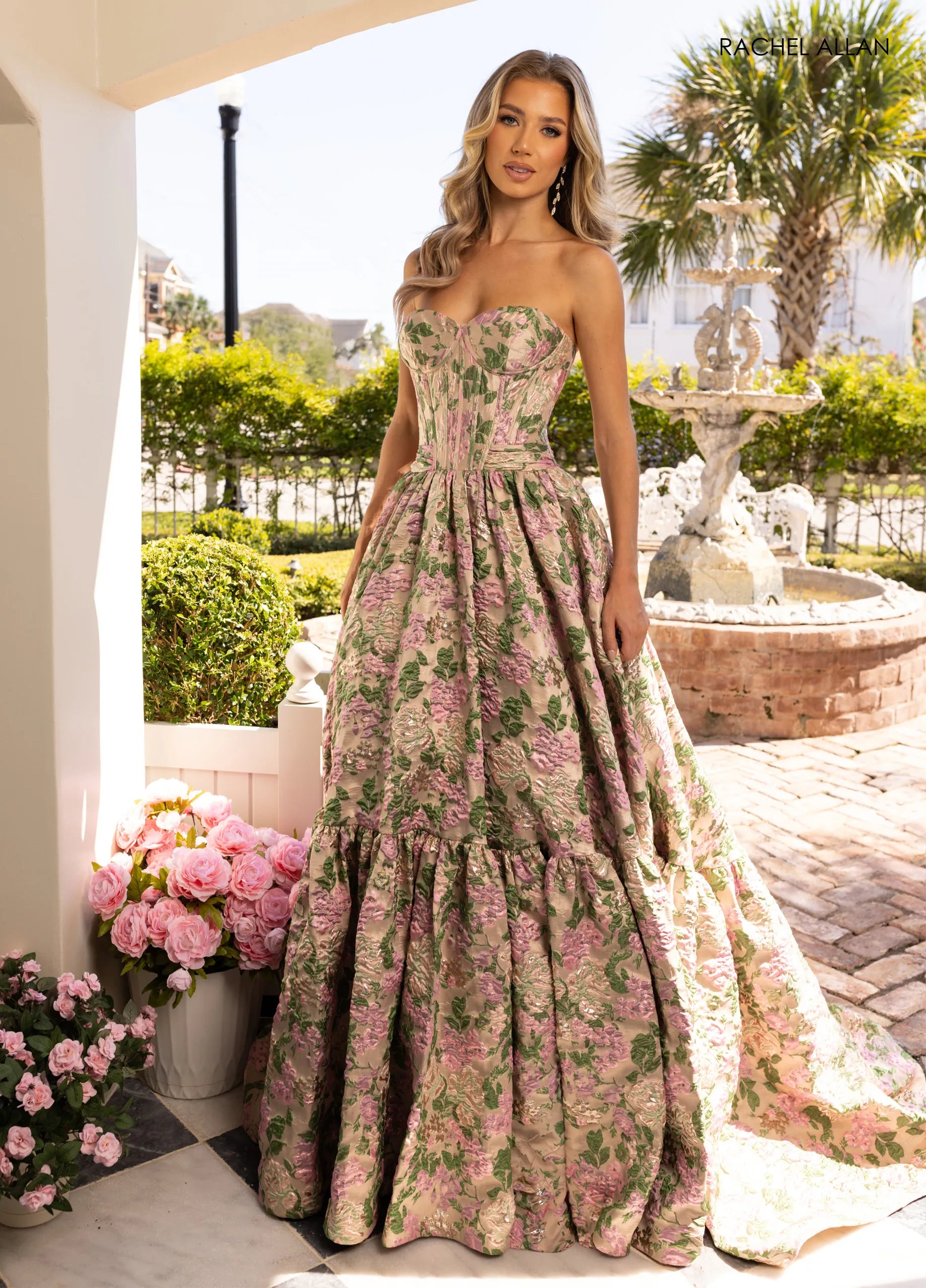 Rachel Allan 70939 Long Formal Evening Corset Prom Dress – The Dress Outlet