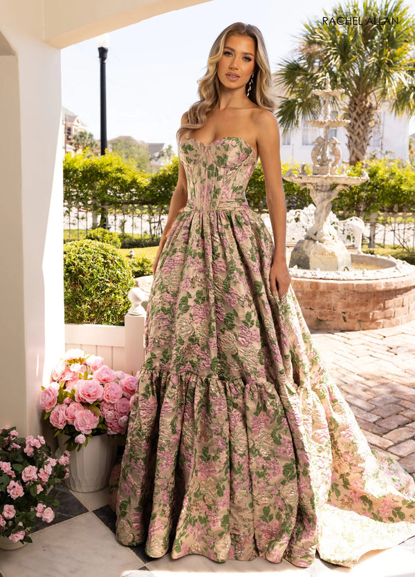 Rachel Allan 70939 Long Formal Evening Corset Prom Dress