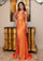 Prom Dresses Prom Beaded Long Formal Fitted Dress Tangerine