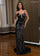 Prom Dresses Long Gown Beaded High Slit Formal Prom Dress Black Gunmetal