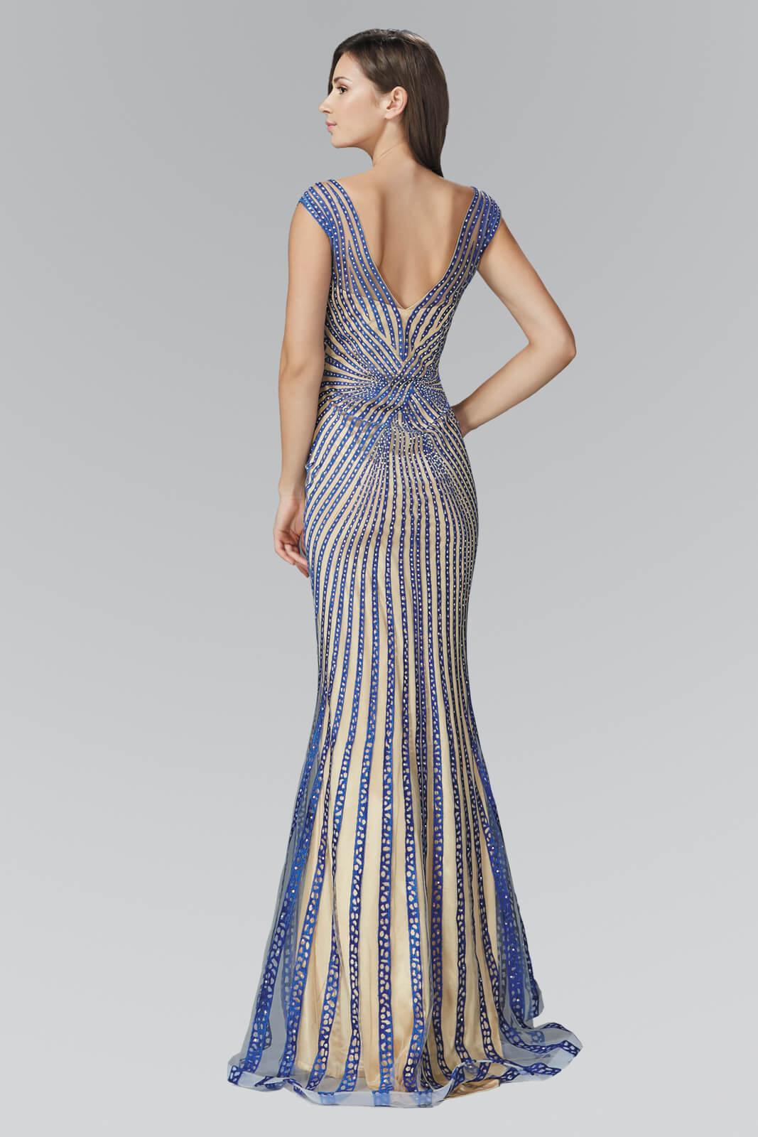 Prom Formal Beaded Dress Evening Gown - The Dress Outlet Elizabeth K