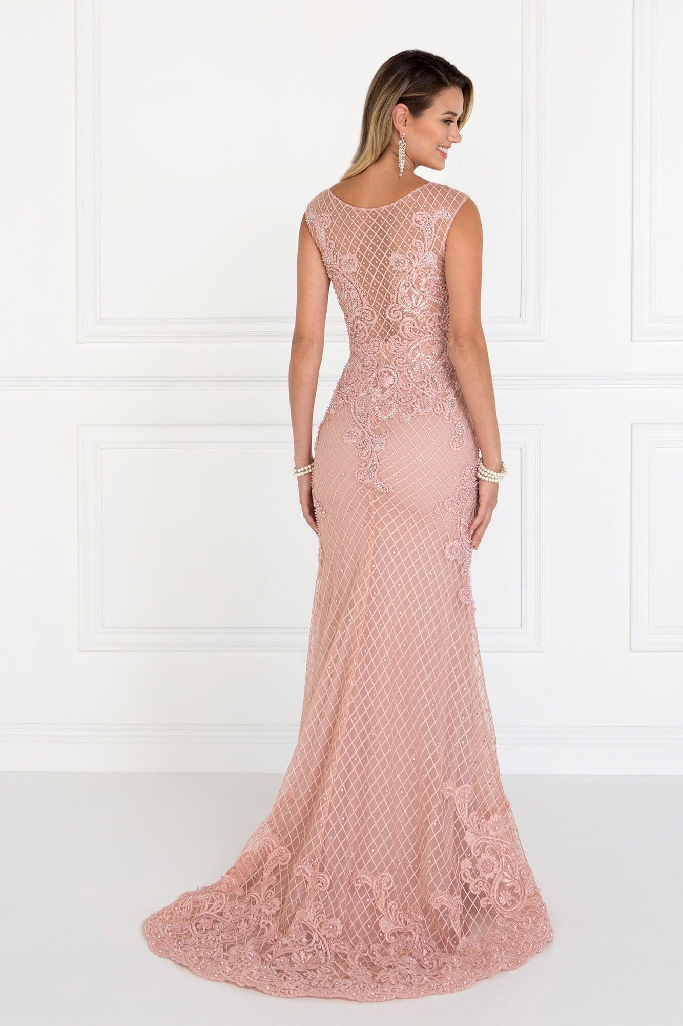 Prom Formal Evening Mermaid Long Lace Dress