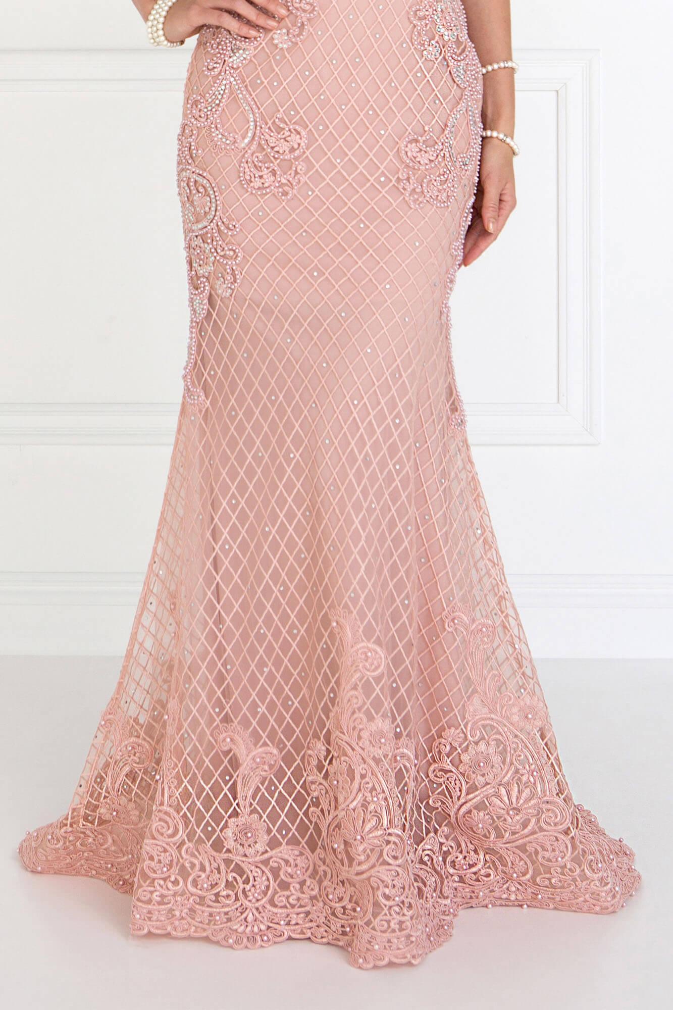 Prom Formal Evening Mermaid Long Lace Dress