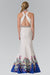 Prom Formal Flower Print Mermaid Evening Long Dress - The Dress Outlet Elizabeth K