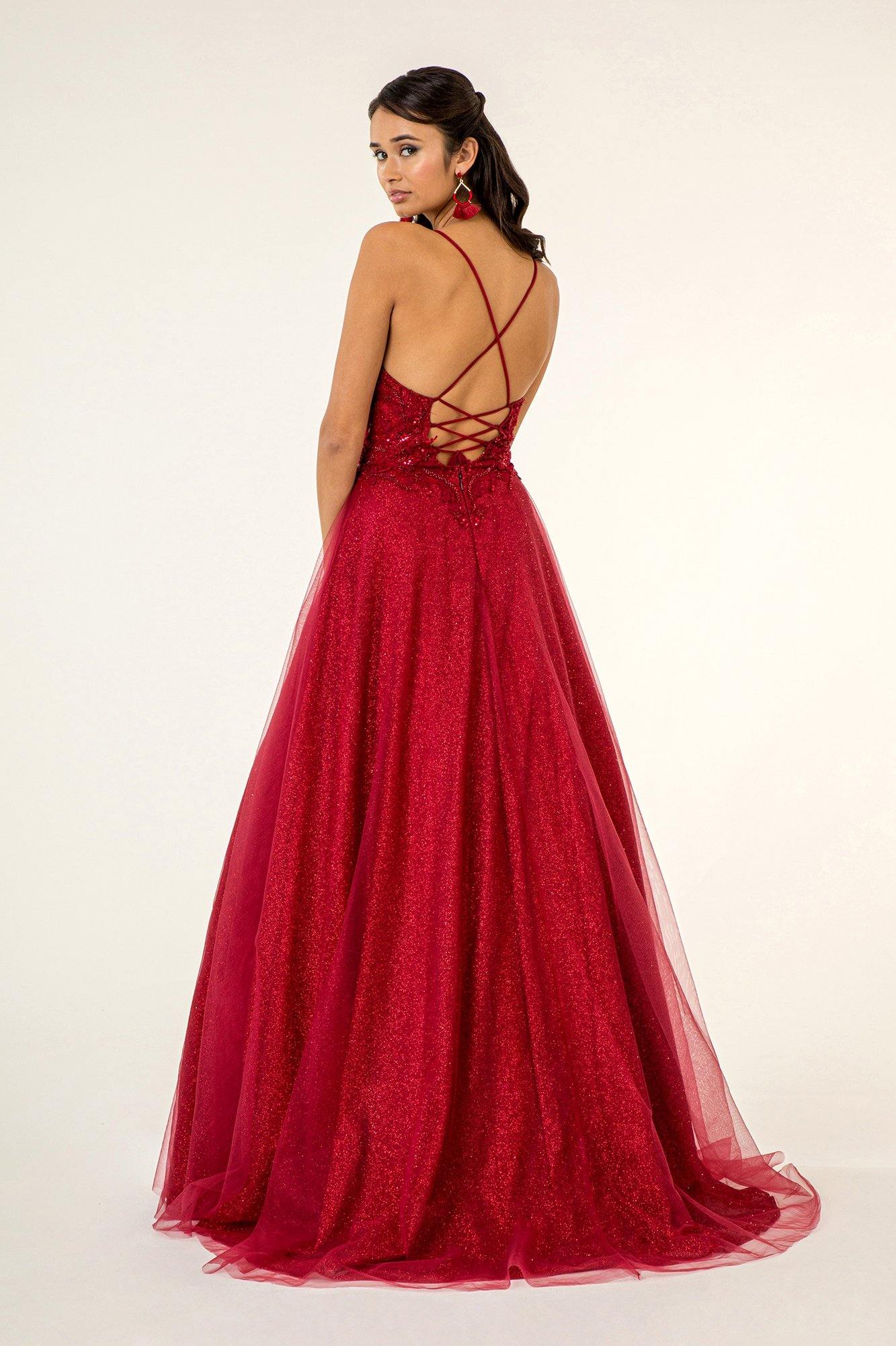 Prom Formal Glitter Evening Long Dress