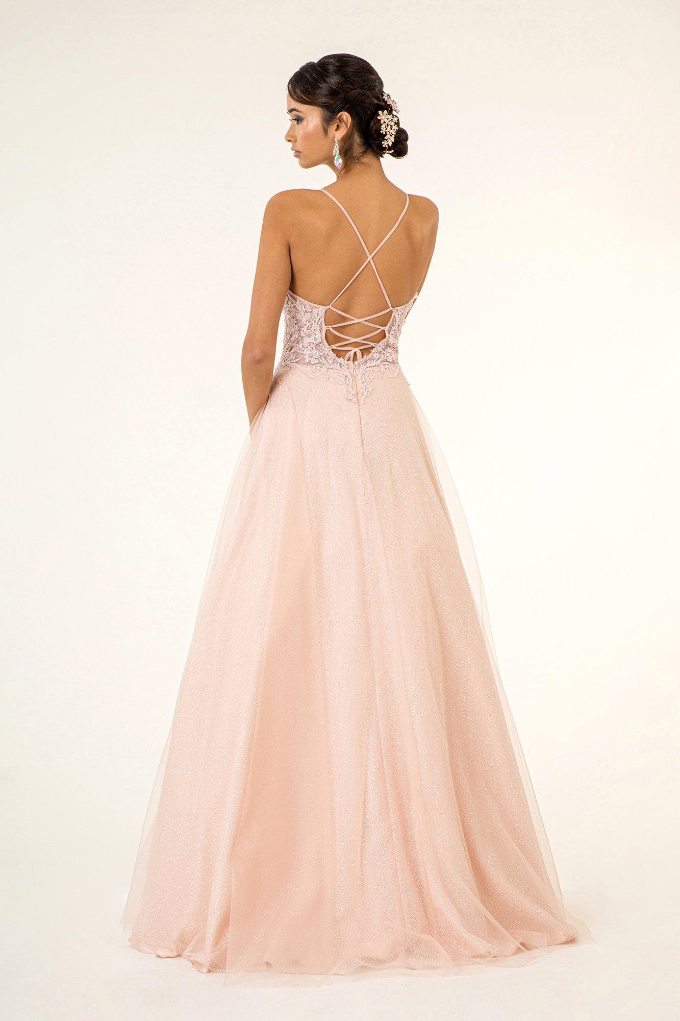 Prom Formal Glitter Evening Long Dress