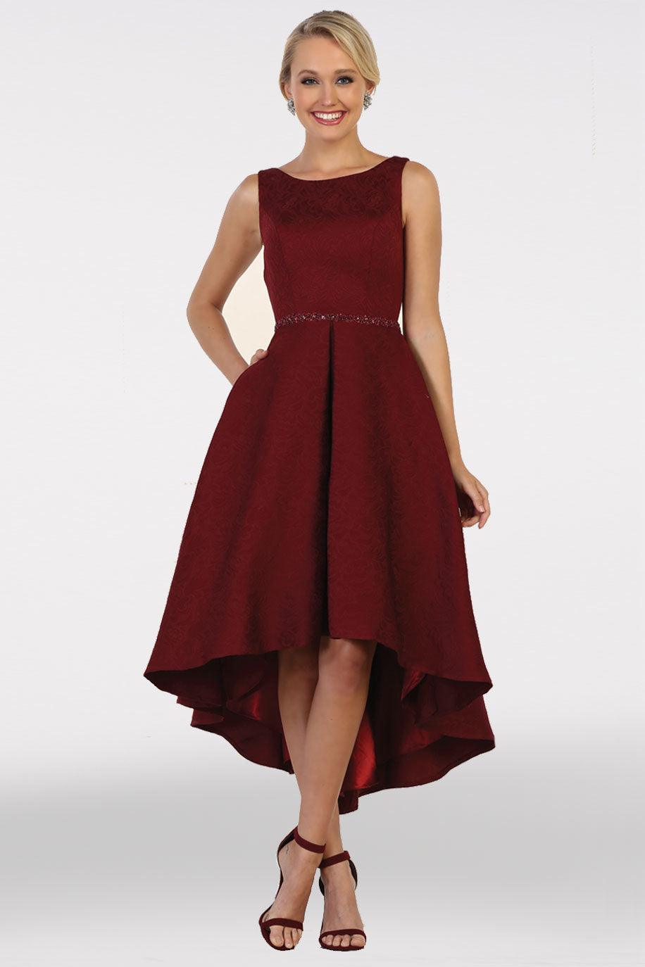 Prom High Low Formal Plus Size Dress - The Dress Outlet May Queen
