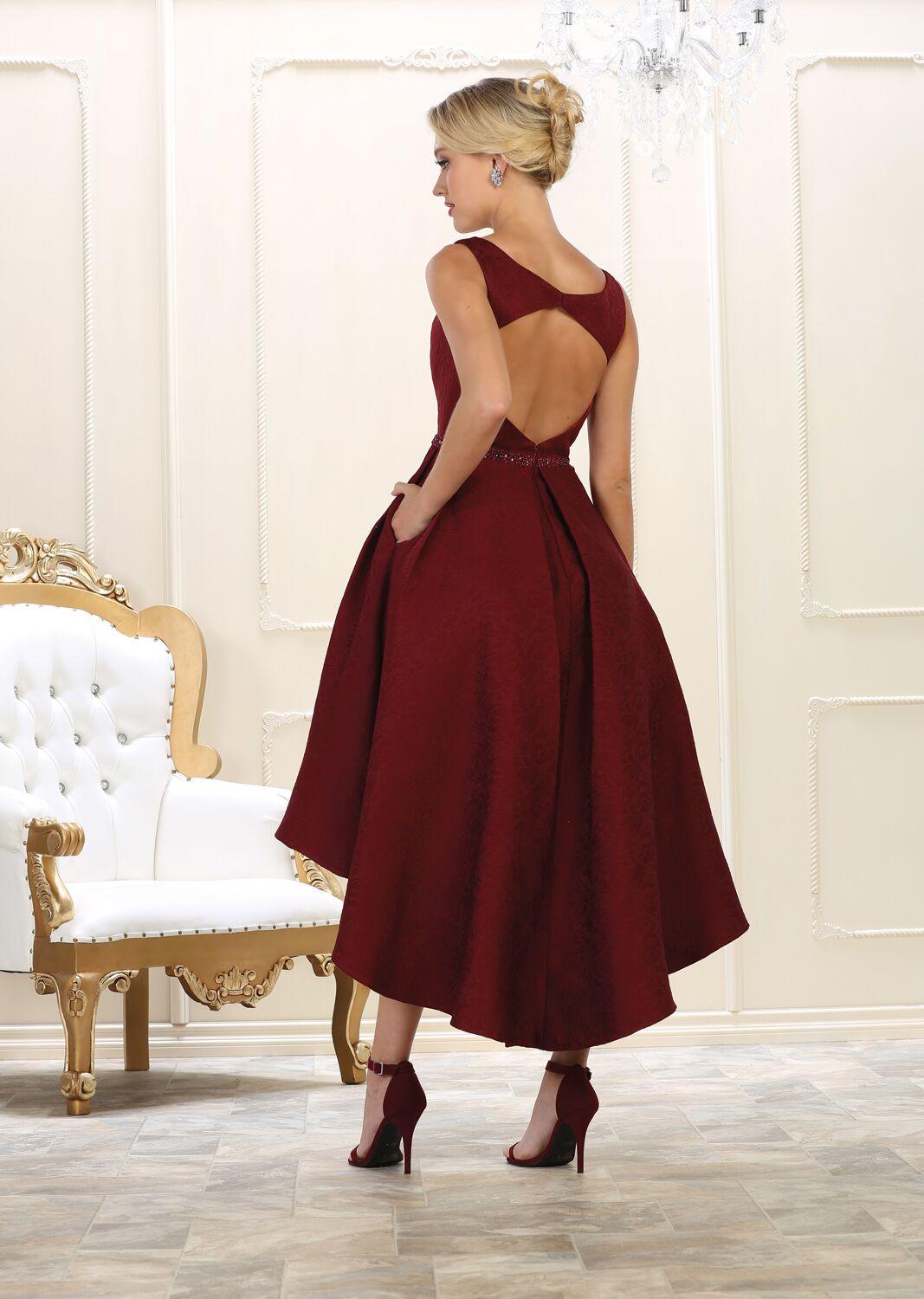 Prom High Low Formal Plus Size Dress - The Dress Outlet May Queen
