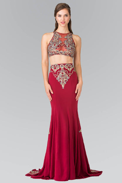 Prom Long 2 Piece Set Formal Dress Evening Dress - The Dress Outlet Elizabeth K