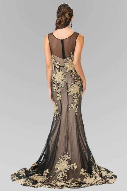 Prom Long Beaded Formal Evening Dress - The Dress Outlet Elizabeth K