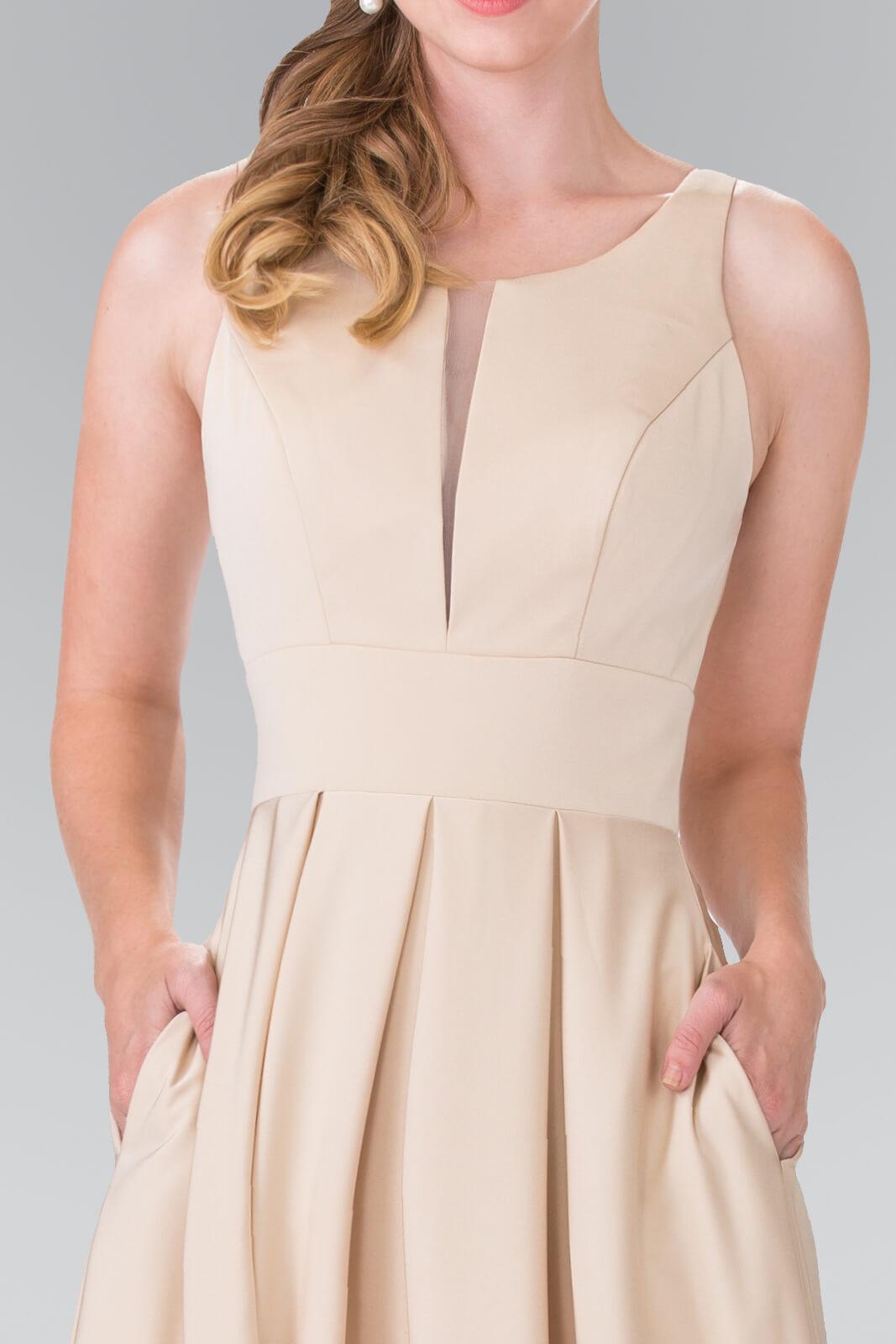 Prom Long Bridesmaid Dress Formal with Pockets - The Dress Outlet Elizabeth K