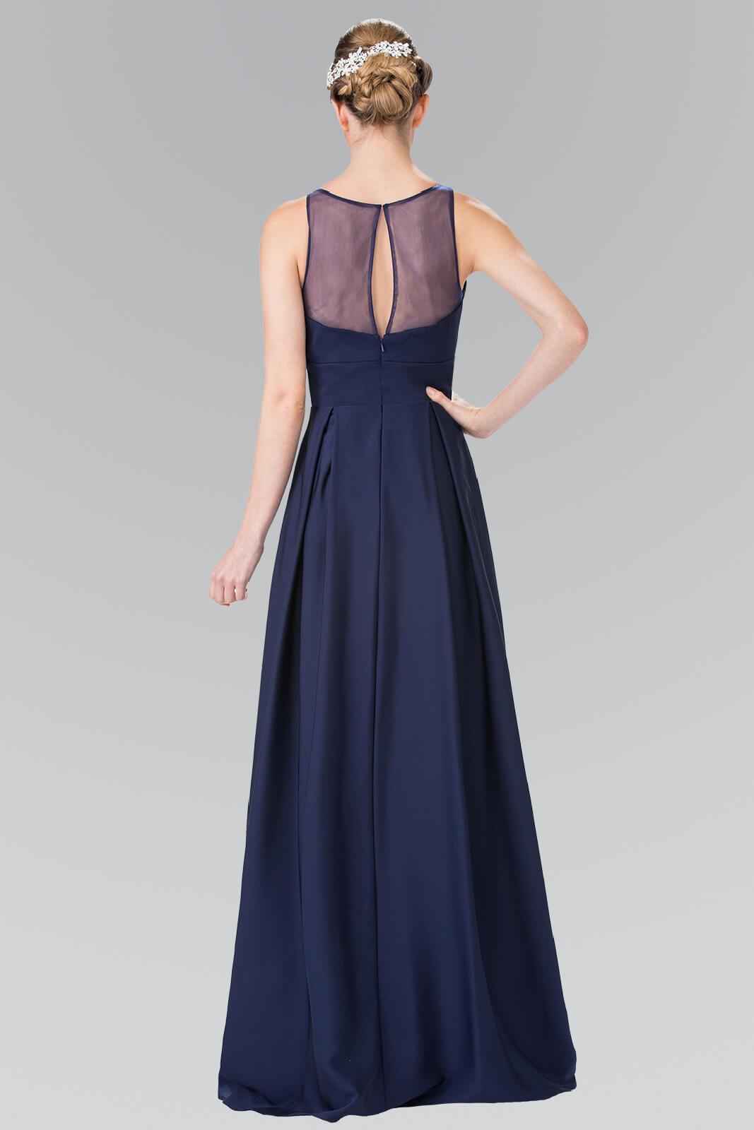 Prom Long Bridesmaid Dress Formal with Pockets - The Dress Outlet Elizabeth K