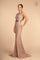 Prom Long Cap Sleeve Evening Formal Dress - The Dress Outlet Elizabeth K