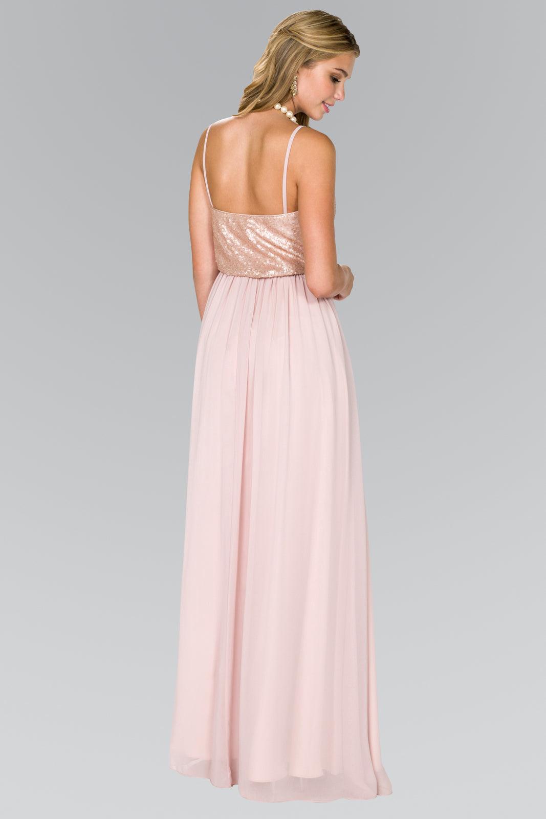 Prom Long Chiffon Spaghetti Strap Evening Dress