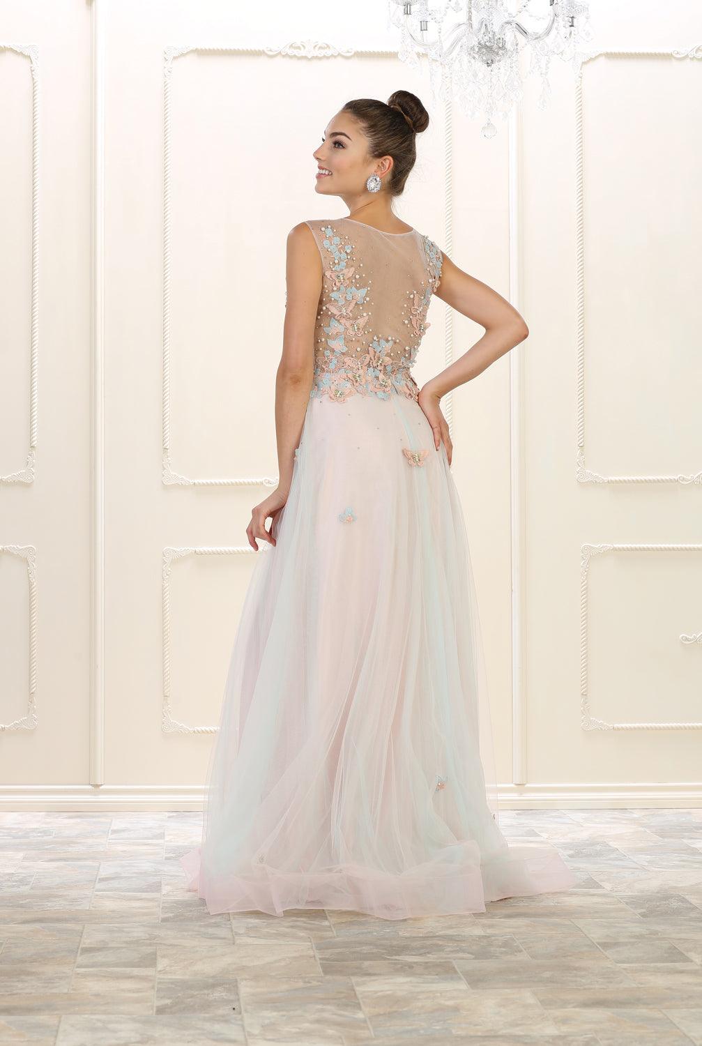 Prom Long Dress Evening Plus Size Gown Formal - The Dress Outlet May Queen
