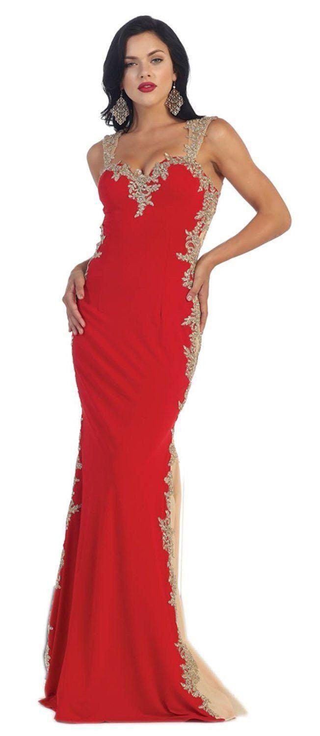 Prom Long Dress Formal Evening Gown - The Dress Outlet May Queen