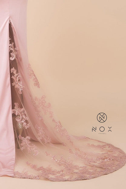 Prom Long Dress Fitted Evening Gown - The Dress Outlet Nox Anabel