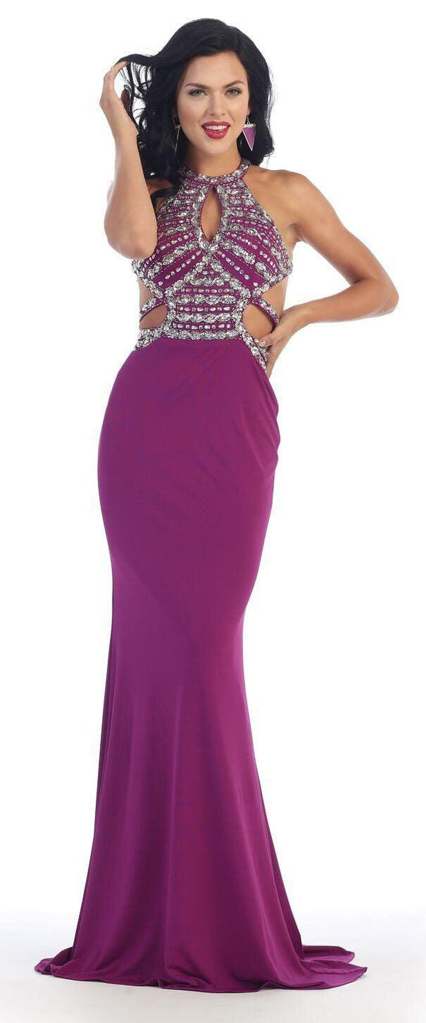 Prom Long Dress Formal Evening Gown Low Back