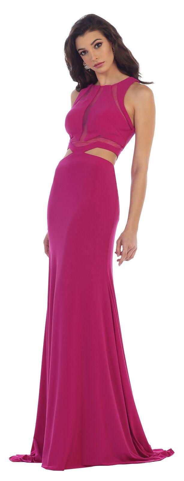 Prom Long Dress Formal Evening Party Bridesmaids Gown - The Dress Outlet May Queen