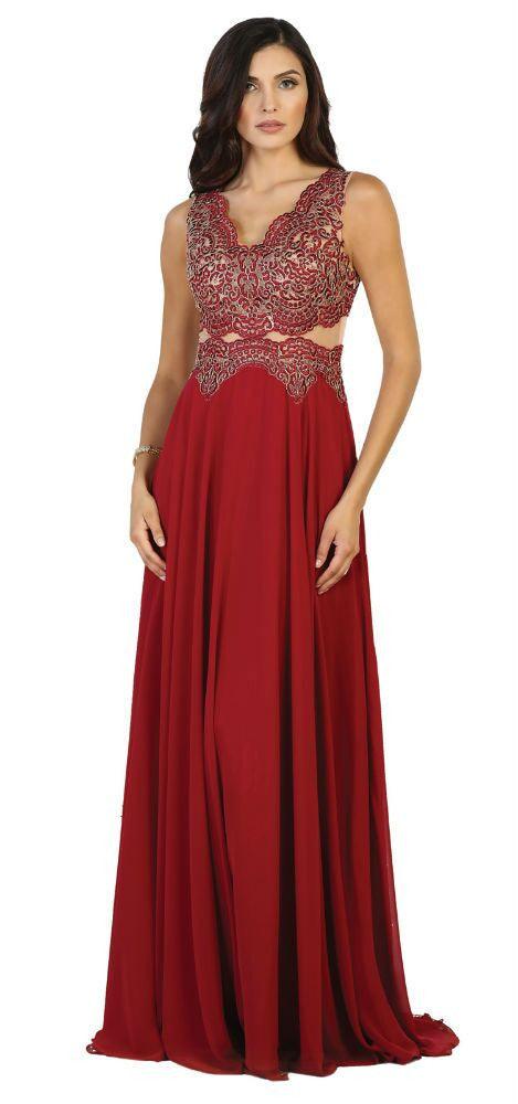 Prom Long Dress Formal Evening Party Gown - The Dress Outlet May Queen