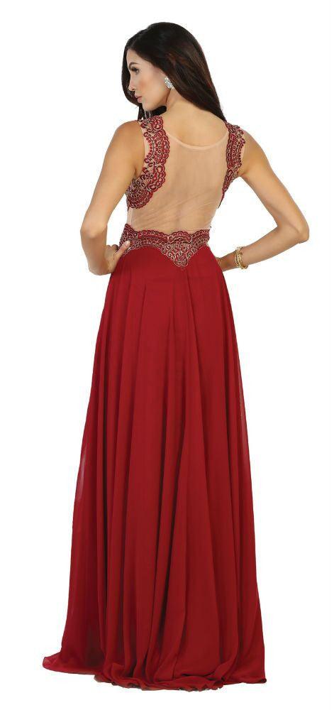 Prom Long Dress Formal Evening Party Gown - The Dress Outlet May Queen