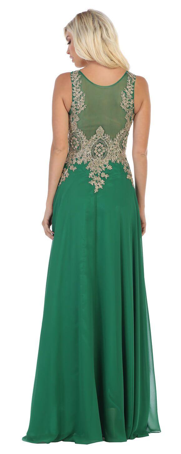 Prom Long Dress Formal Plus Size Evening Gown - The Dress Outlet May Queen