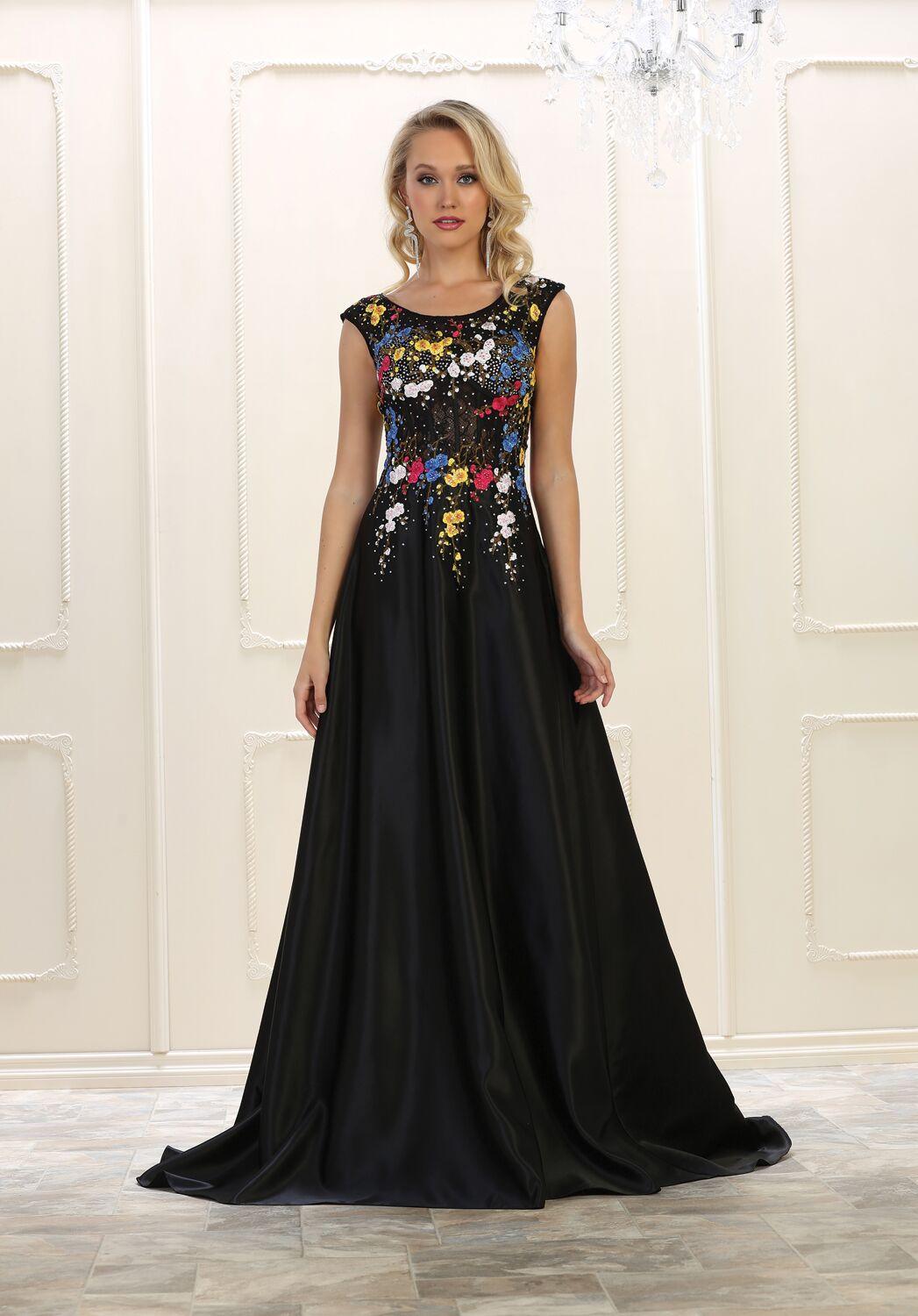 Prom Long Dress Formal Plus Size Evening Gown - The Dress Outlet May Queen