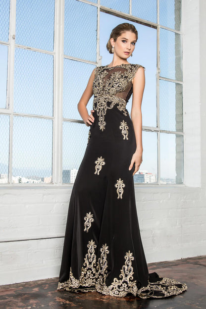 Prom Long Dress Formal Plus Size Evening Gown - The Dress Outlet Elizabeth K