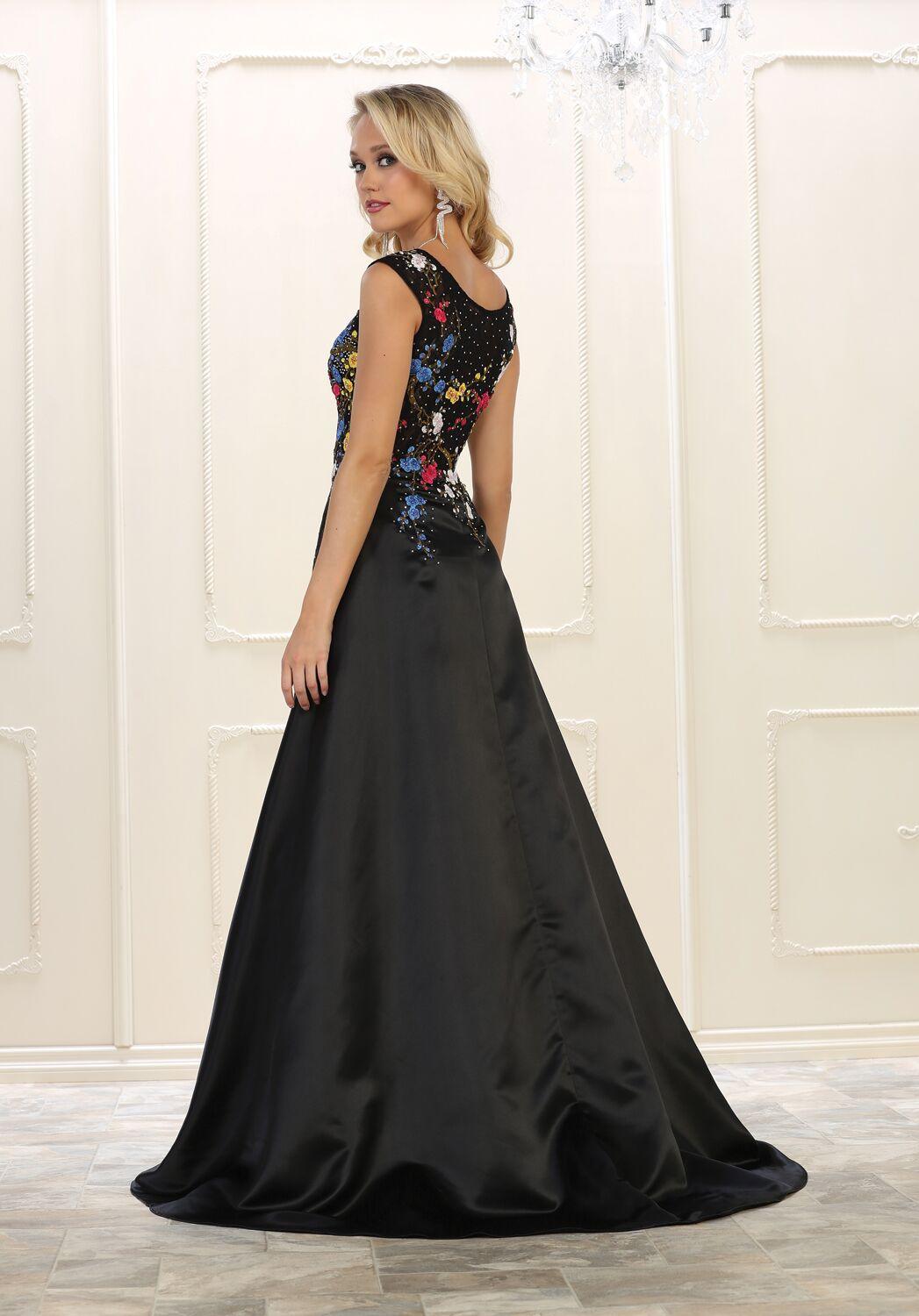 Prom Long Dress Formal Plus Size Evening Gown - The Dress Outlet May Queen
