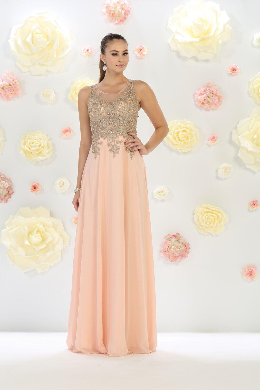 Prom Long Dress Formal Plus Size Evening Gown - The Dress Outlet May Queen