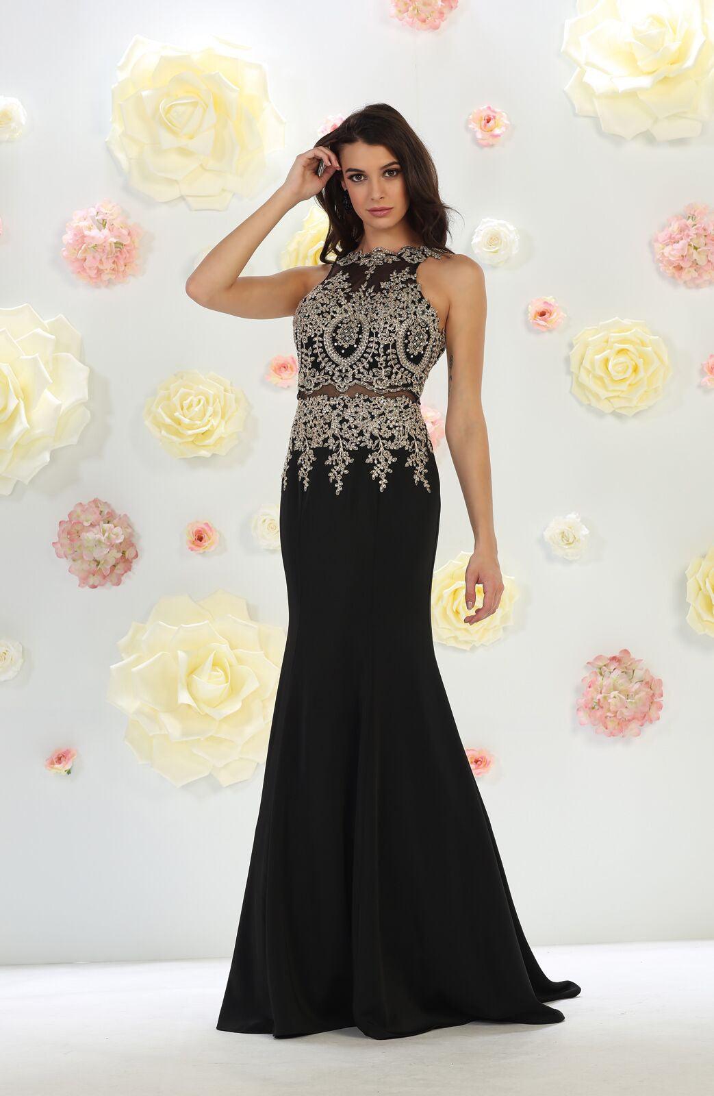 Prom Long Dress Homecoming Plus Size Evening Formal Gown - The Dress Outlet May Queen