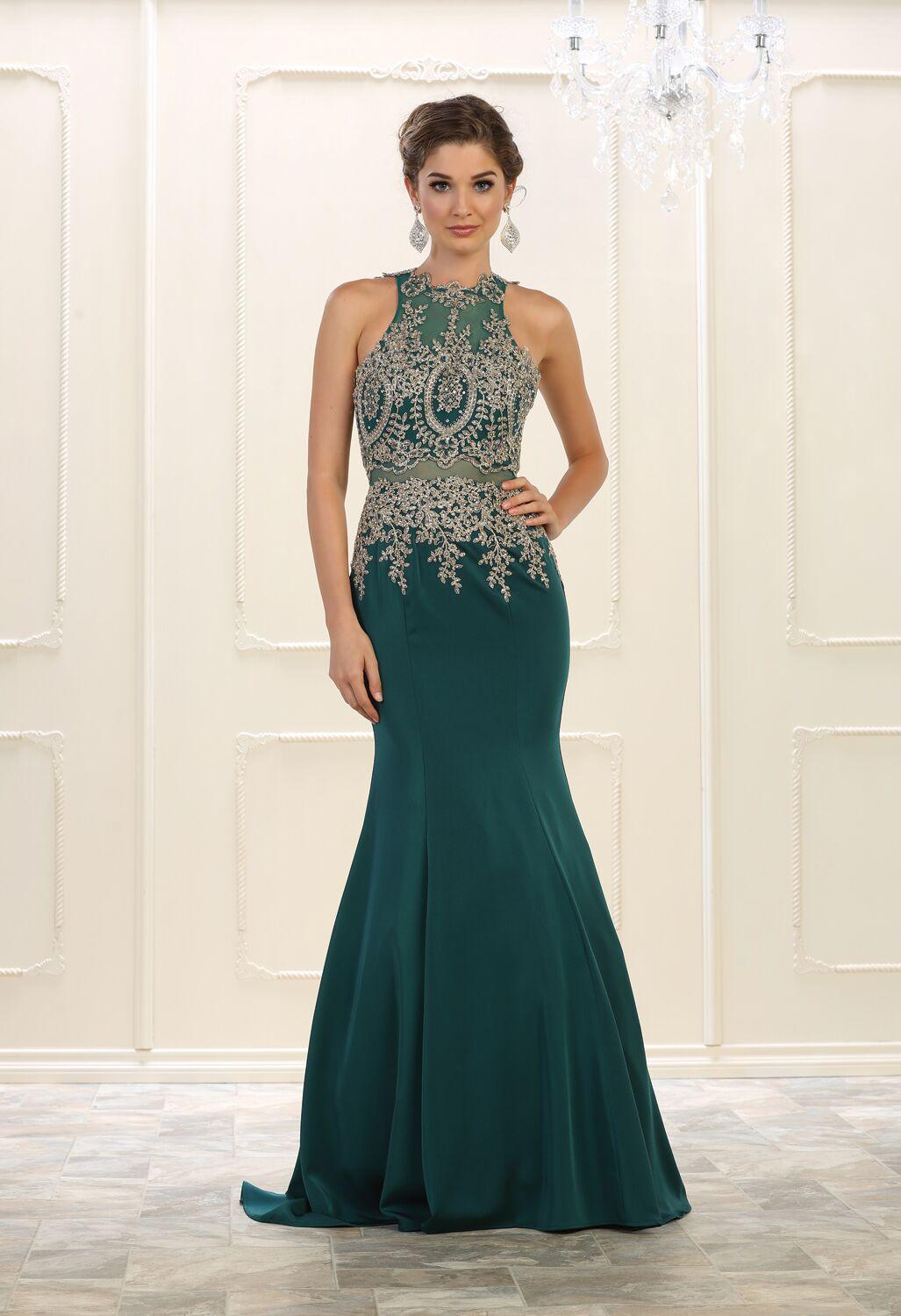 Prom Long Dress Homecoming Plus Size Evening Formal Gown - The Dress Outlet May Queen