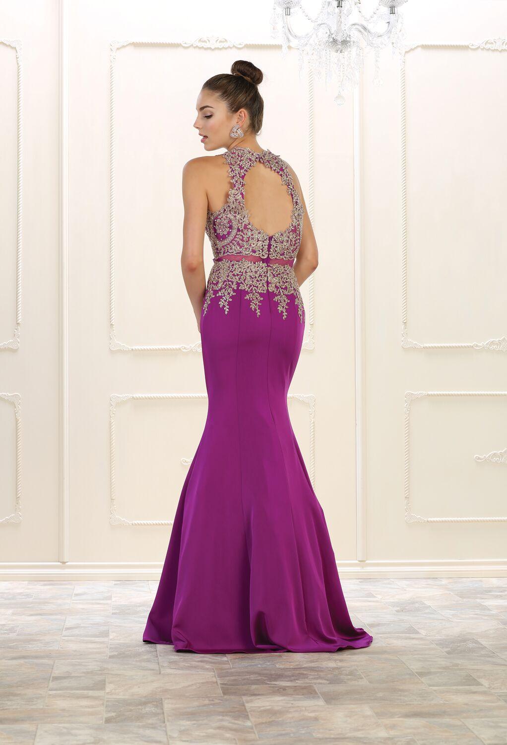Prom Long Dress Homecoming Plus Size Evening Formal Gown - The Dress Outlet May Queen