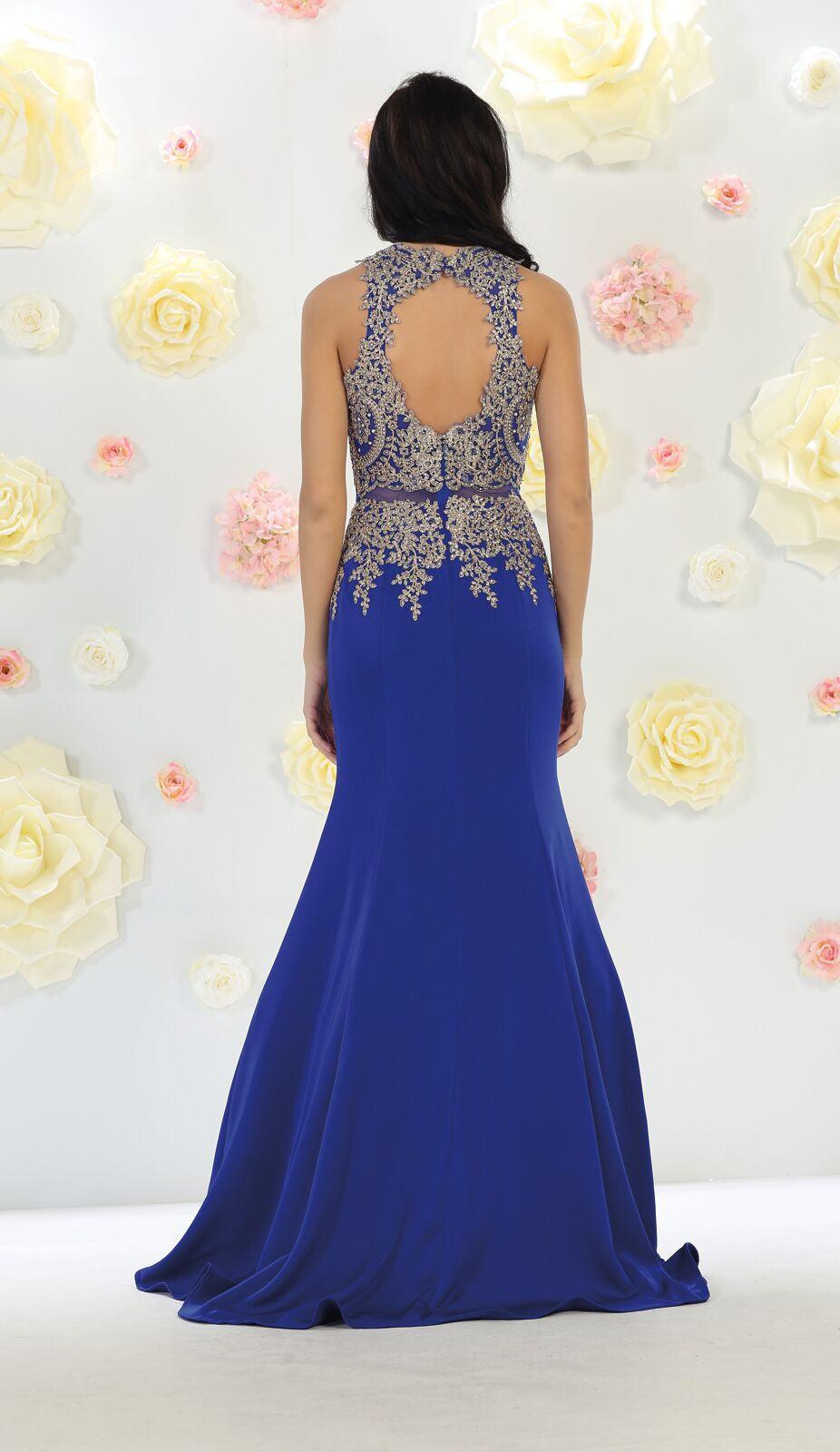 Prom Long Dress Homecoming Plus Size Evening Formal Gown - The Dress Outlet May Queen