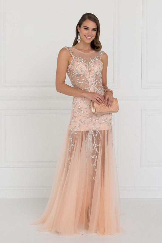 Prom Long Dress Lace Evening Gown - The Dress Outlet Elizabeth K