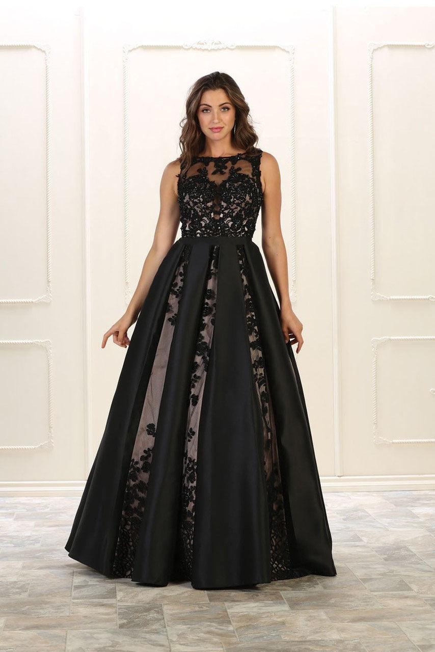 Prom Long Dress Plus Size Formal Ball Gown - The Dress Outlet May Queen