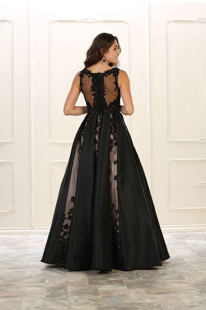 Prom Long Dress Plus Size Formal Ball Gown - The Dress Outlet May Queen