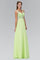 Prom Long Dress with Beaded Sheer Straps - The Dress Outlet Elizabeth K