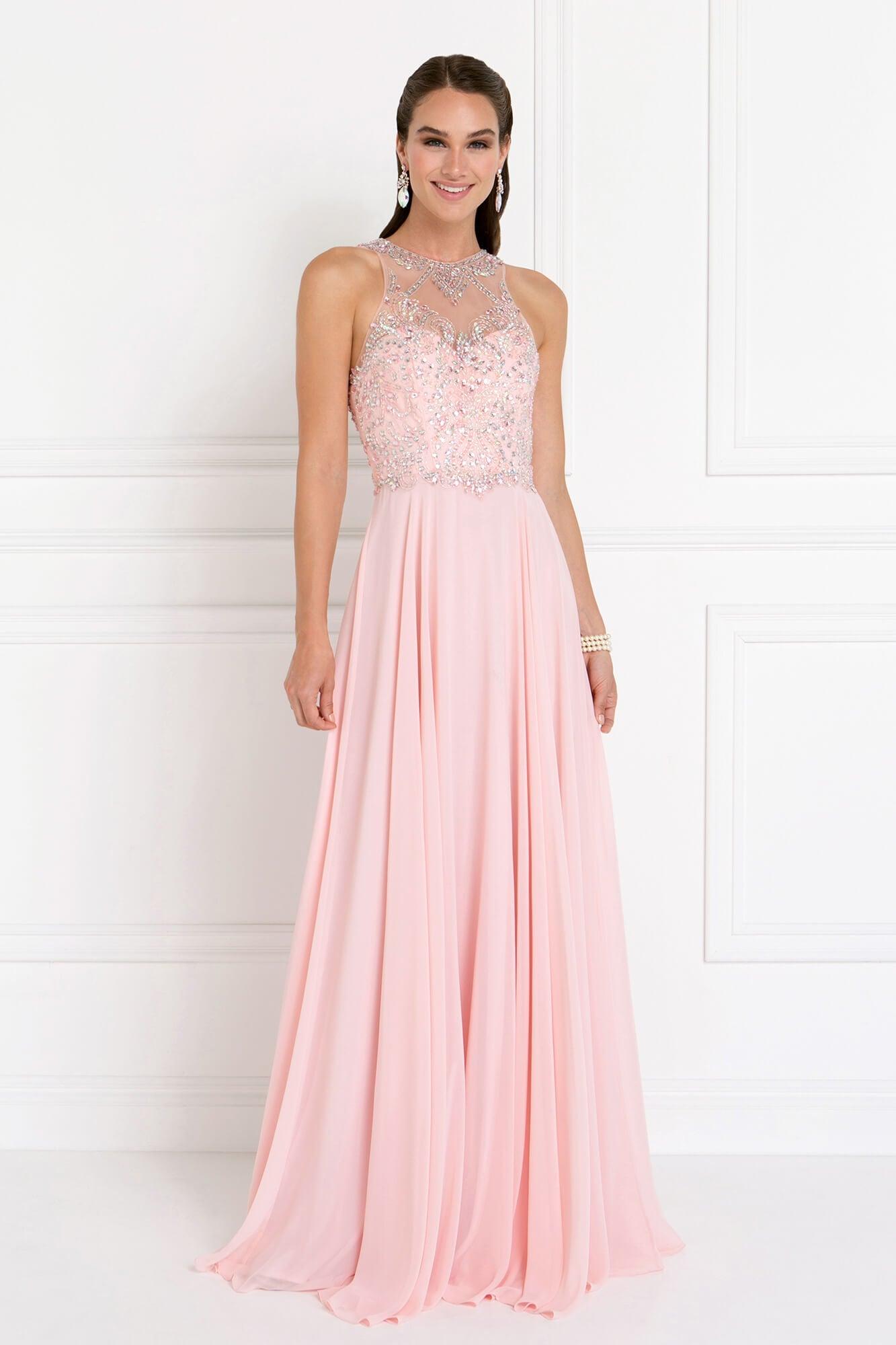 Prom Long Formal Chiffon Dress Evening Gown - The Dress Outlet Elizabeth K
