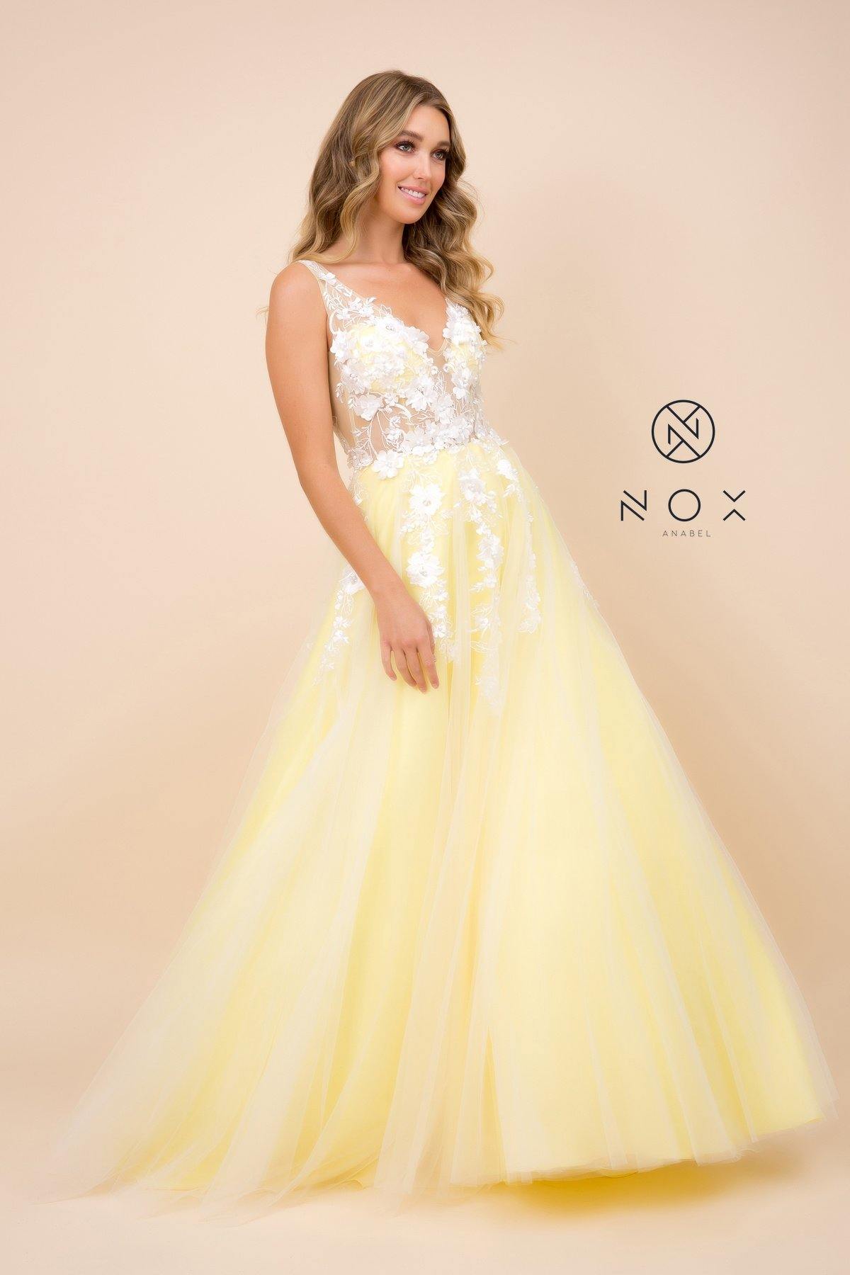 Prom Long Formal Dress Ball Gown - The Dress Outlet Nox Anabel