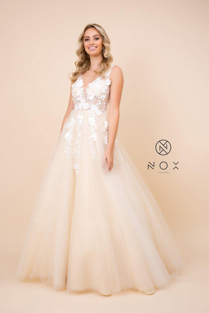 Prom Long Formal Dress Ball Gown - The Dress Outlet Nox Anabel