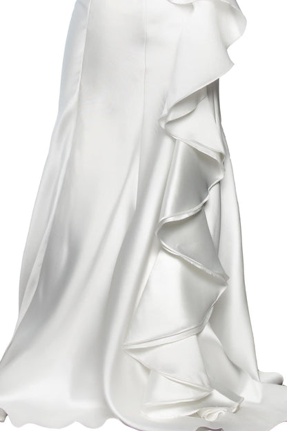 Prom Long Formal Dress Mikado Trumpet Evening Dress - The Dress Outlet Elizabeth K
