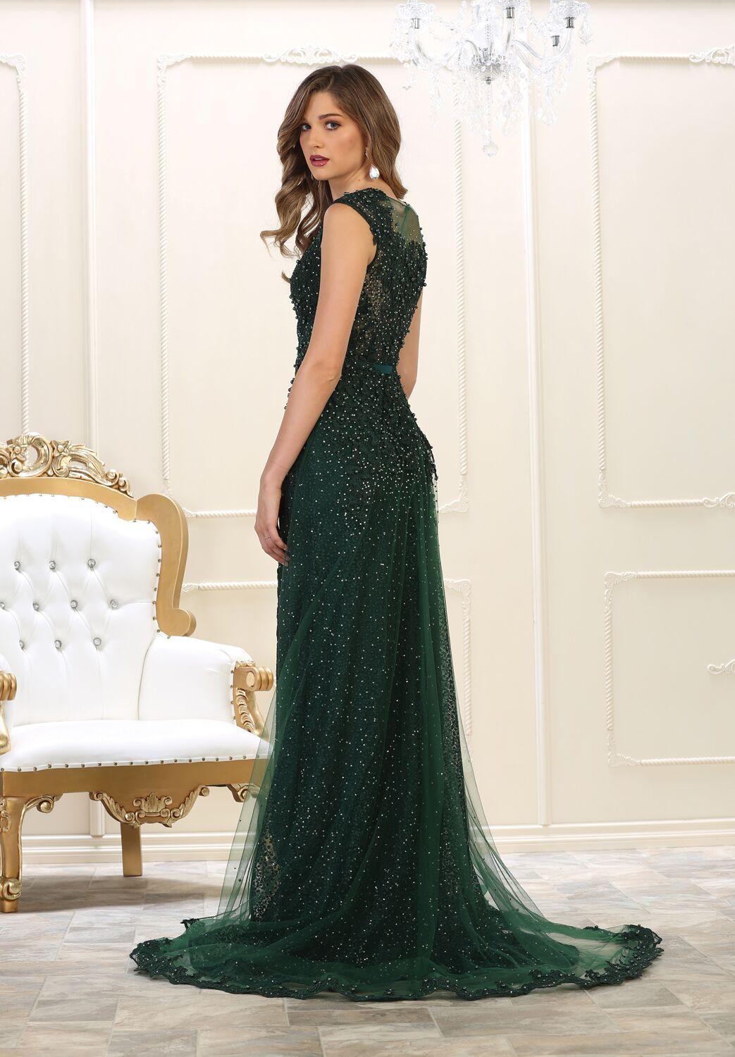Prom Long Formal Dress Plus Size Evening Gown - The Dress Outlet May Queen
