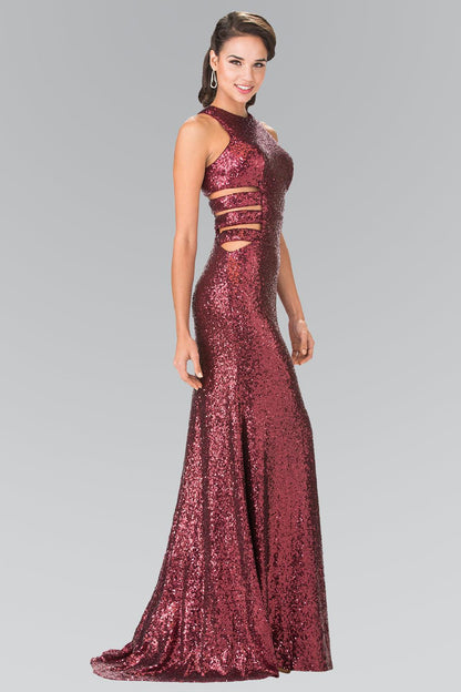 Prom Long Formal Dress Sequins Evening Gown - The Dress Outlet Elizabeth K