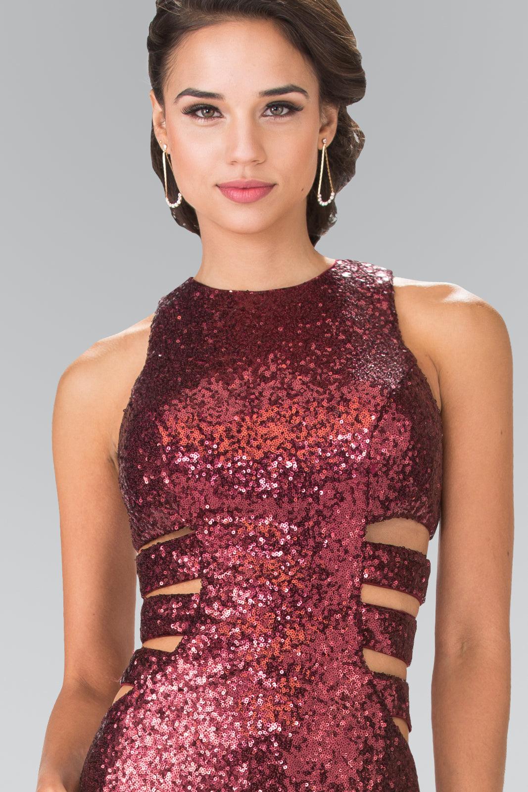 Prom Long Formal Dress Sequins Evening Gown - The Dress Outlet Elizabeth K