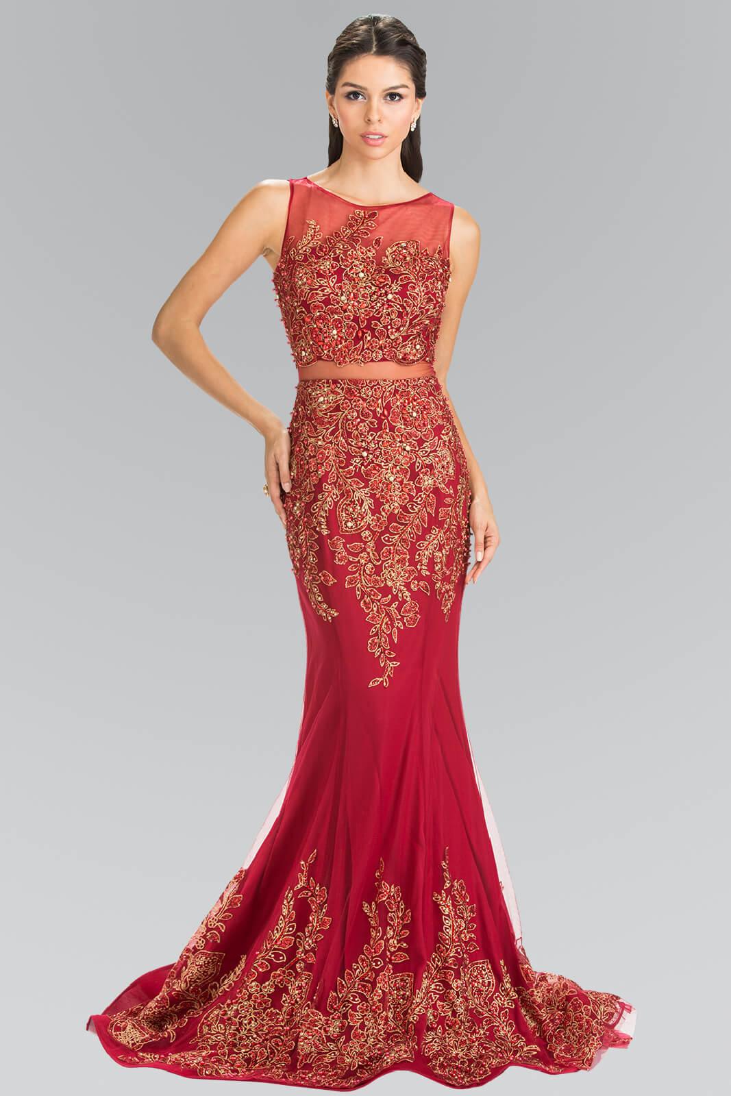 Prom Long Formal Dress Sleeveless Evening Gown - The Dress Outlet Elizabeth K