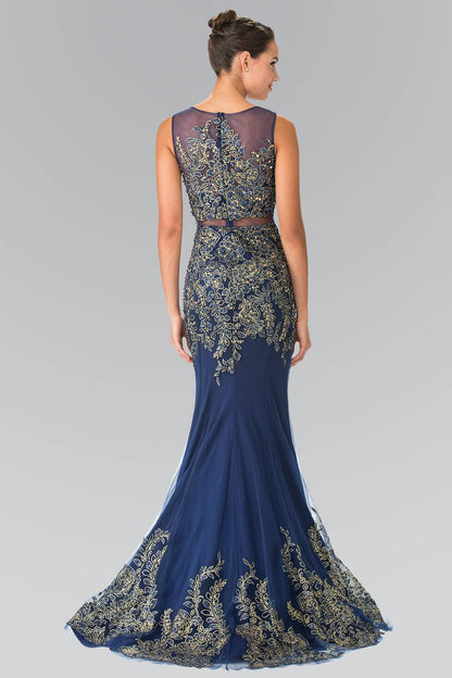 Prom Long Formal Dress Sleeveless Evening Gown - The Dress Outlet Elizabeth K