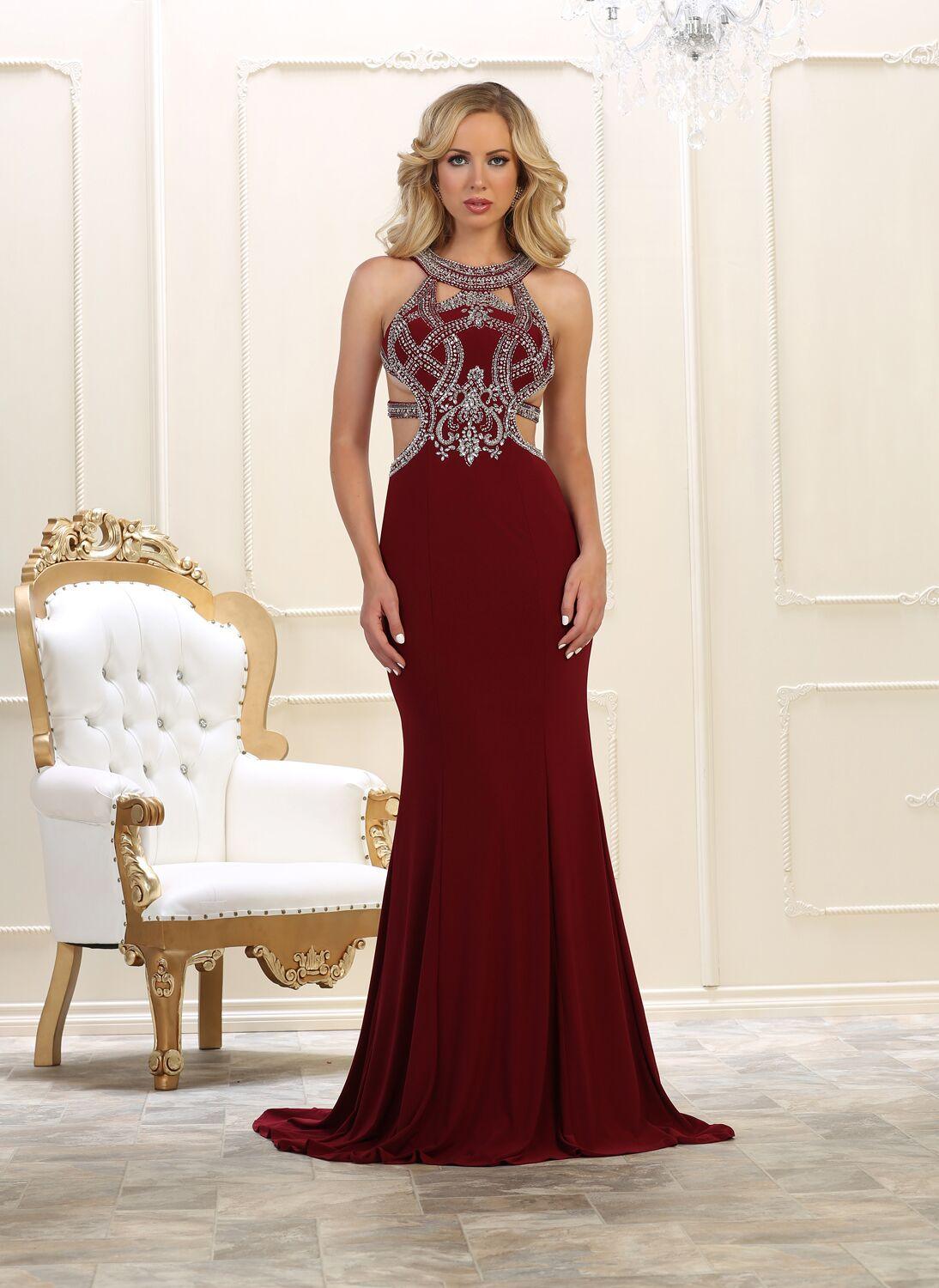 Prom Long Formal Evening Party Dress Sexy Low Back - The Dress Outlet May Queen