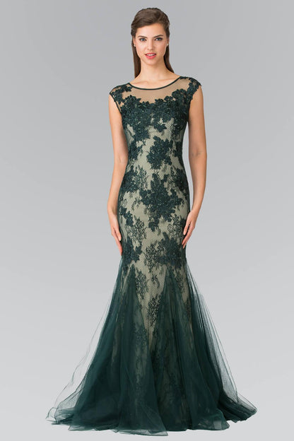 Prom Long Formal Evening Trumpet Dress - The Dress Outlet Elizabeth K