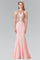 Prom Long Formal Fitted Halter Neck Evening Dress - The Dress Outlet Elizabeth K